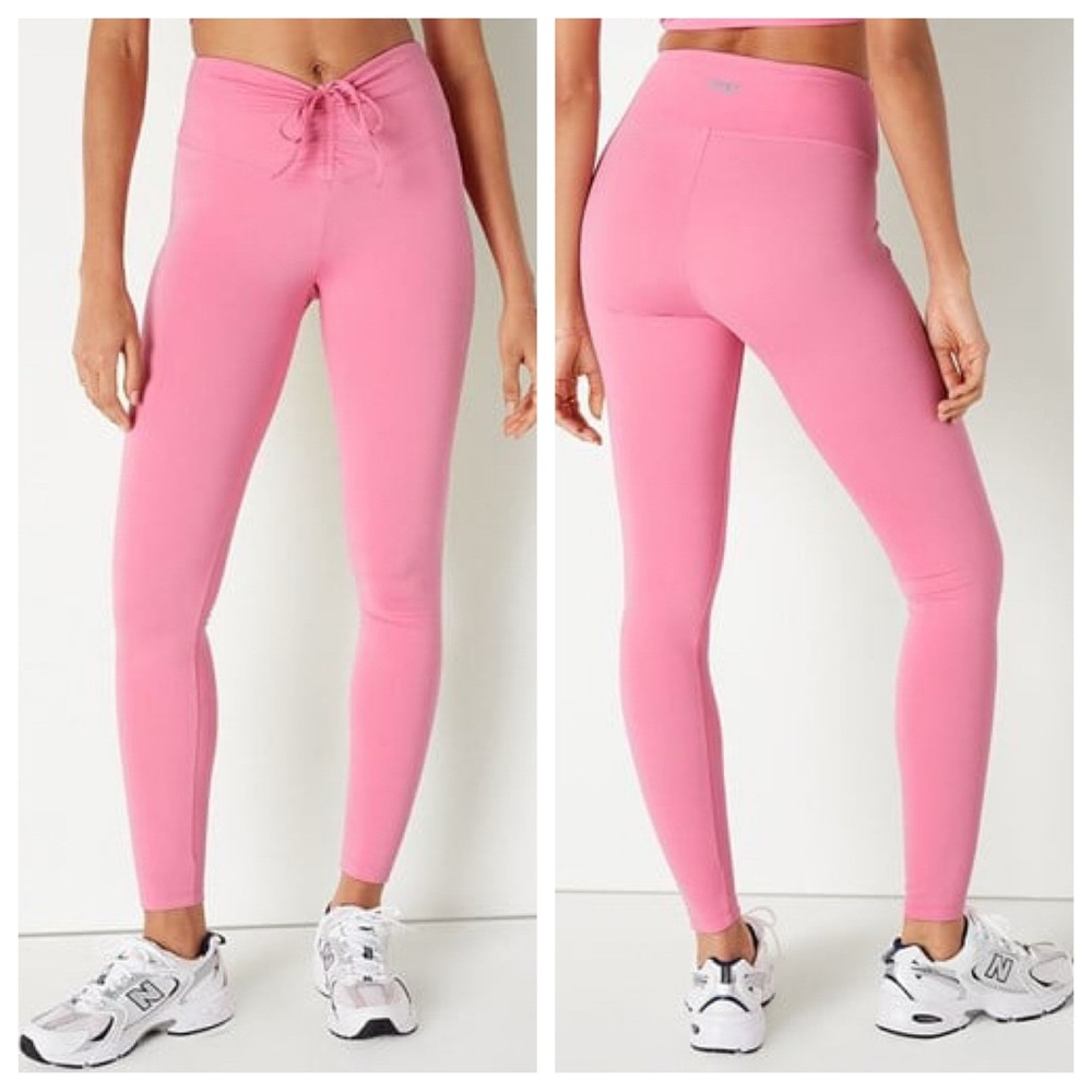 VS VICTORIAS SECRET PINK ADJUSTABLE WAIST RUCHED PANT TIGHT LEGGING SWEATS XL